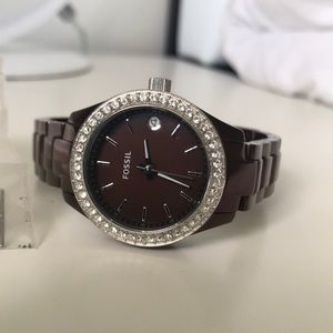 Beautiful copper metal Fossil watch